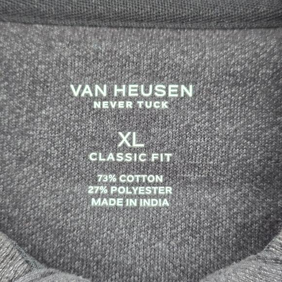 Van Heusen Gray Pullover Sweater Never Tuck Classic Fit Mock Neck XL Extra Large - Picture 5 of 6